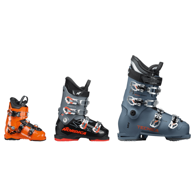 Skischuhe f&uuml;r Gro&szlig; und Klein